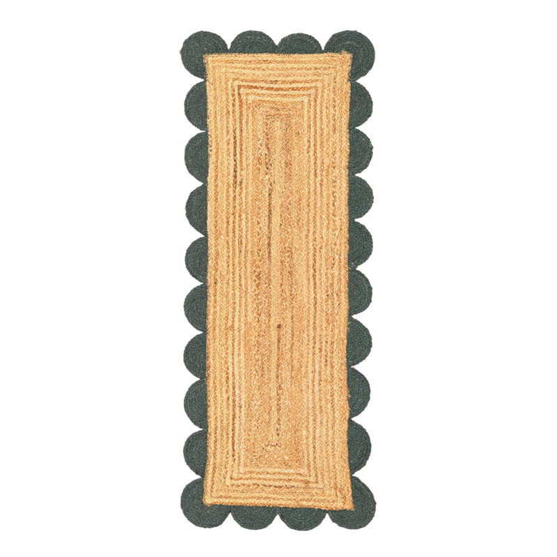 Cosner Hand Braided Area Rug, Runner 2' x 5'1"