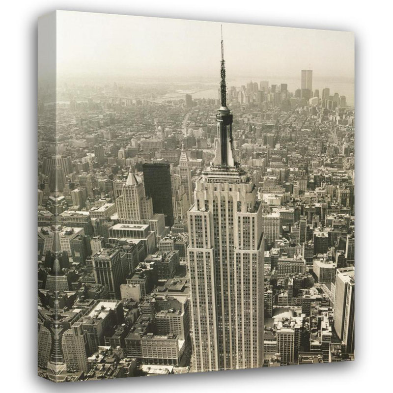 Empire State Building World Trade Center, H 35 po x l 28 po