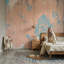 Papier peint rétro avec décoration murale-2083441186-2083441187