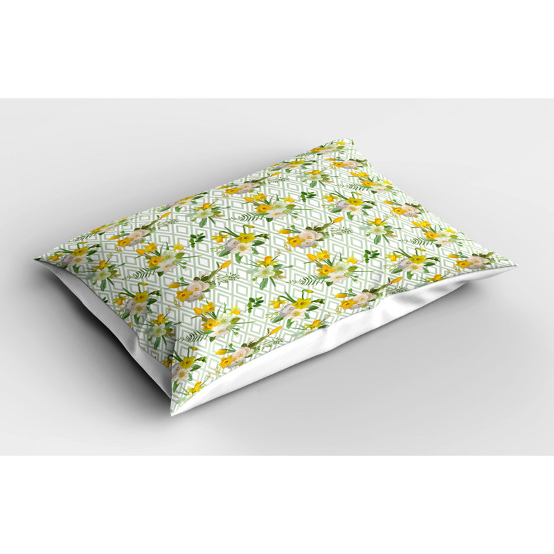 Polyester Floral Sham Set, Twin