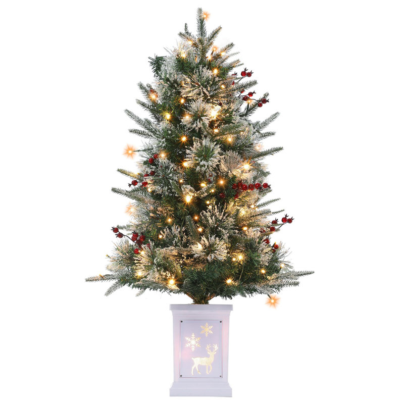 Arbre de Noël artificiel enneigé 3 pi