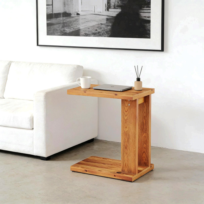 Table de chevet, table de bout et table d'appoint en forme de C