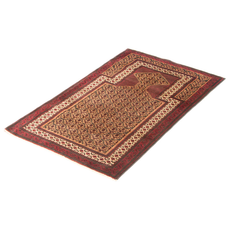 Teimani Burgundy Rug 2'11" x 5'0"
