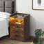 Curtesha 40cm W Manufactured Wood Bedside Table-957951131