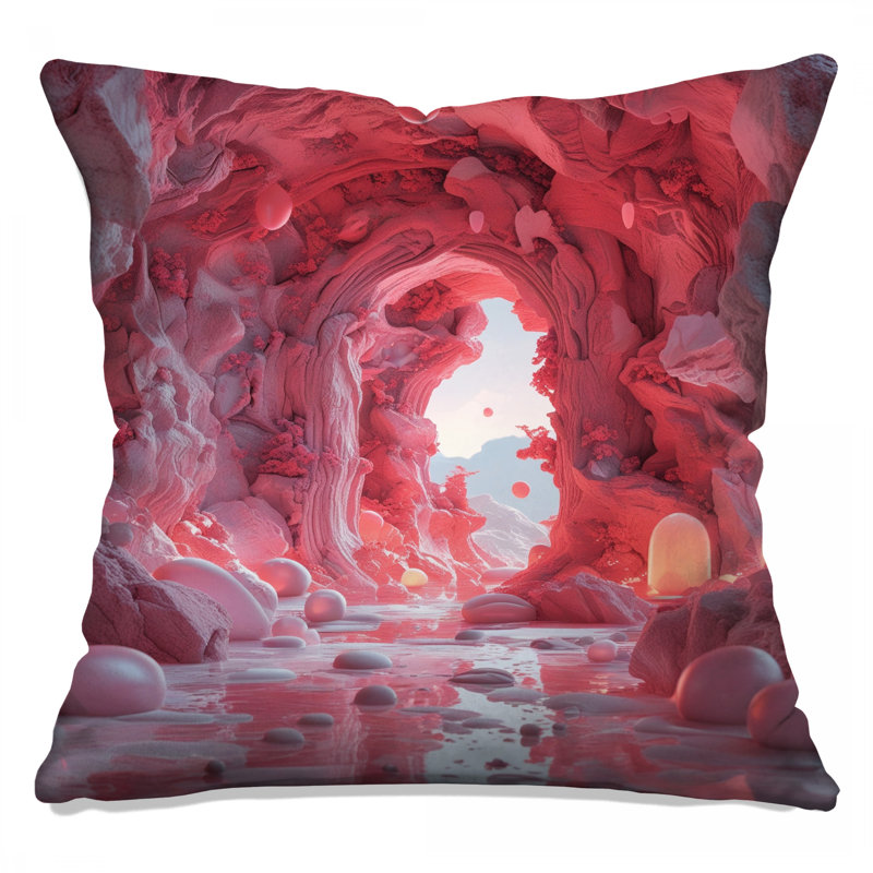 Coussins roses, 18 x 18 pouces