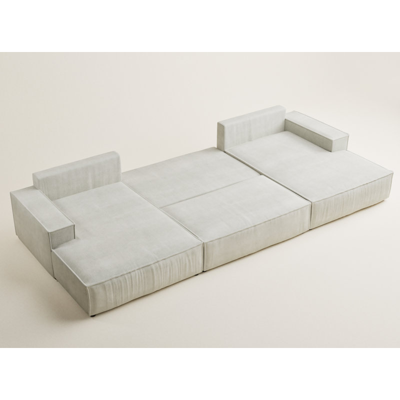 6 Seater Reclining Corner Sofa , Cream