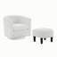 Fauteuil d'appoint en velours côtelé de 26,38 po de largeur avec repose-pieds-814757538