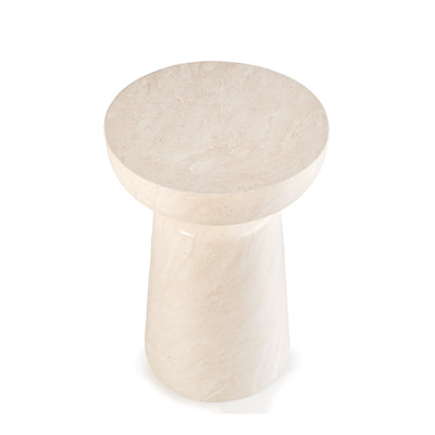 Outdoor Faux Stone Chalice Side Table