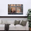 «Girl's Snowy Window Dreamy Peaceful Abstract Winter Architecture», reproduction d'art mural-129718428