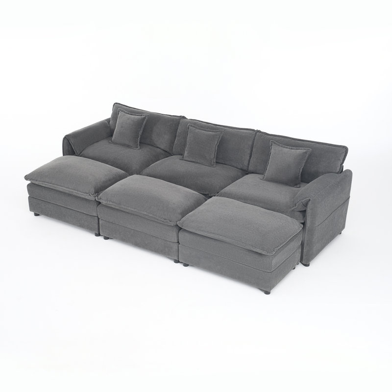 Canapé modulaire Elara, Gris