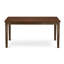 5 Piece Kitchen Table Set for 4 Includes a Rectangle Dining Room Table and 4 Light Tan Linen Fabric Upholstered Parson Chairs, Mahogany-147232893-147232895-147232883