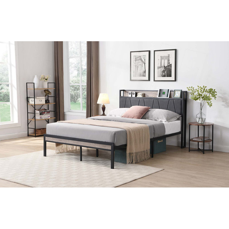Metal Platform Bed Frame, Queen