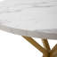 Adorna Round Solid Wood Top Metal Base Dining Table-107918698