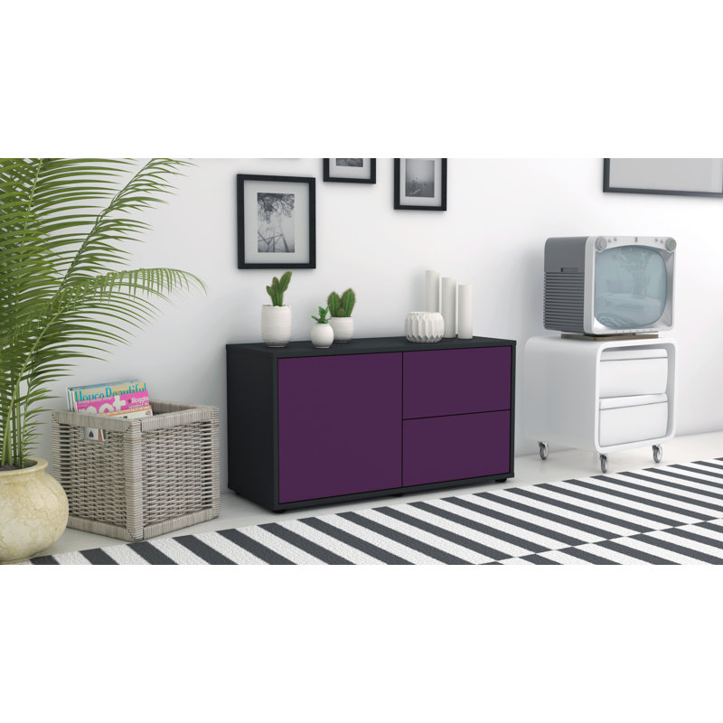 Holtorf 92cm Sideboard, Purple / Matte Anthracite