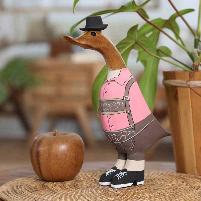 Handmade and Hand Finishing Solid Wood Figurine / Sculpture Decorative Object