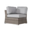 Ensemble de conversation en osier pour 4 personnes avec coussins Somerville