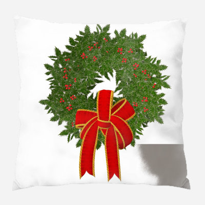 Canvas Outdoor Reversible Throw Pillow