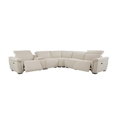 Power Motion Sectional Sofa with Console Storage and USB