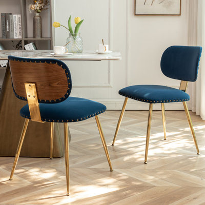 Chaise d'appoint rembourrée en coton Jahking
