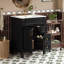 Meuble-lavabo avec lavabo en céramique, 2 tiroirs et tablette réglable-1263092757-1244046798