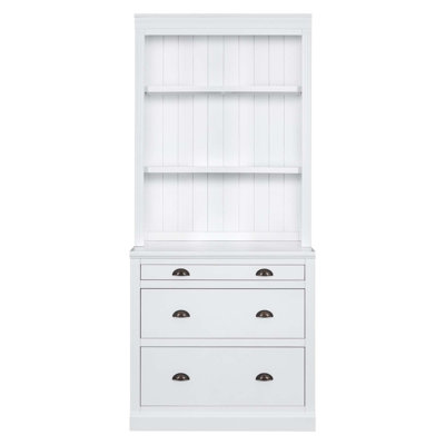 83.4"Tall Bookshelf Suite,Modern Bookcase Suite With LED Lighting, Drawers And Open Shelves,2-Piece Set Storage Bookshelf For Living Room,Home Office