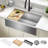 KRAUS® Kore Modern Farmhouse Workstation 16 Gauge Single Bowl Stainless Steel Kitchen Sink with Accessories-1997545436