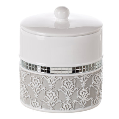 Mirror Damask Bathroom Storage Container