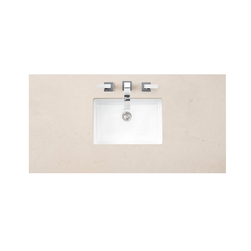 Bristol 48'' W Single Vanity, Bright White, Cala Blue, 8" Widespread