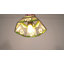 Luminaire suspendu en verre coloré Tiffany Style, cordon réglable, ampoule E26 chaude incluse
