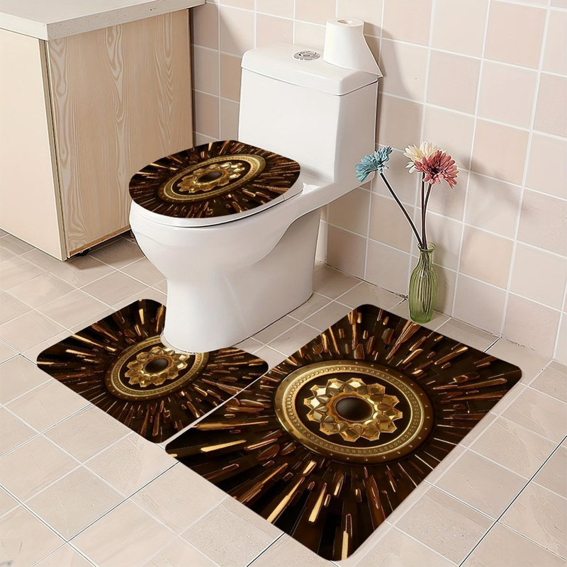 Ensemble de 3 tapis de salle de bain Mountain View