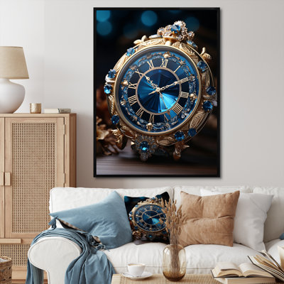 Horloge horloge opulente I - reproduction sur toile