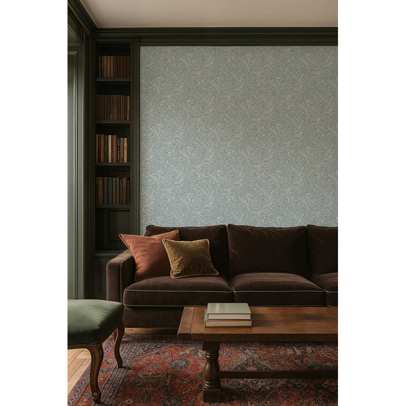 Florentine Vine - Daytime Blue Wallpaper