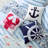 Nautica Ships Wheel Blue Cotton Throw Pillow-131639954