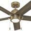 Ventilateur de plafond à 5 pales de 44 po avec ensemble de lumières DEL et chaînette Erling-84053442