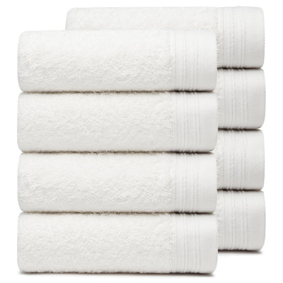 Ensemble de 8 serviettes 100% coton Raquel