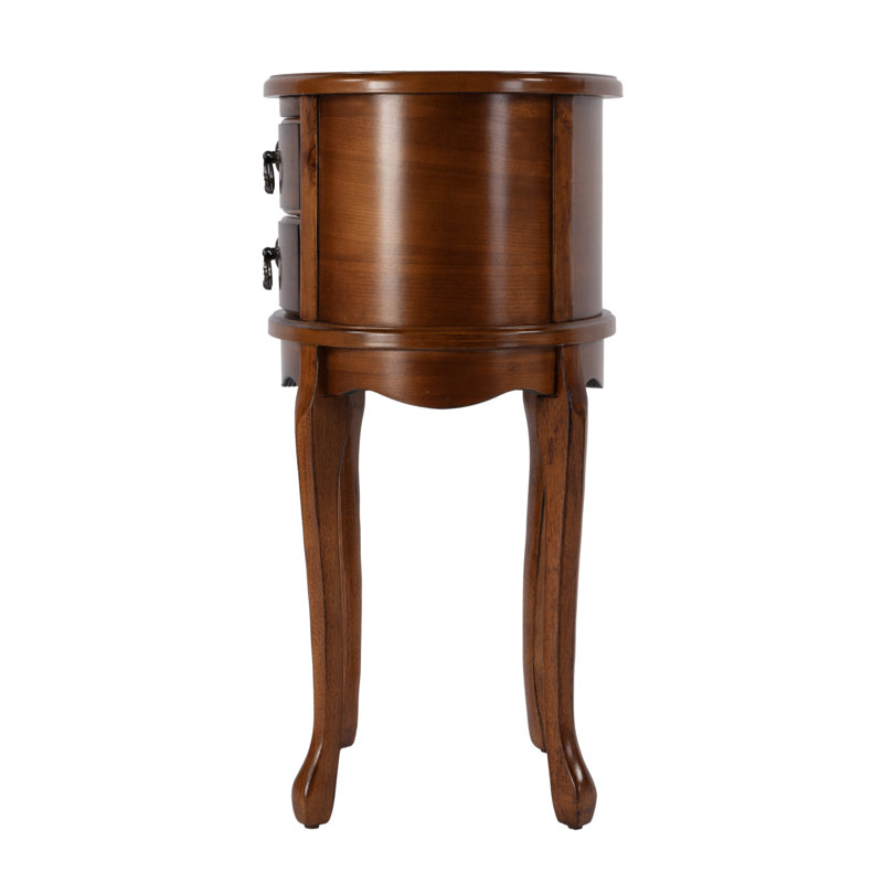 Whitley Oval Side Table, Olive Ash Burl