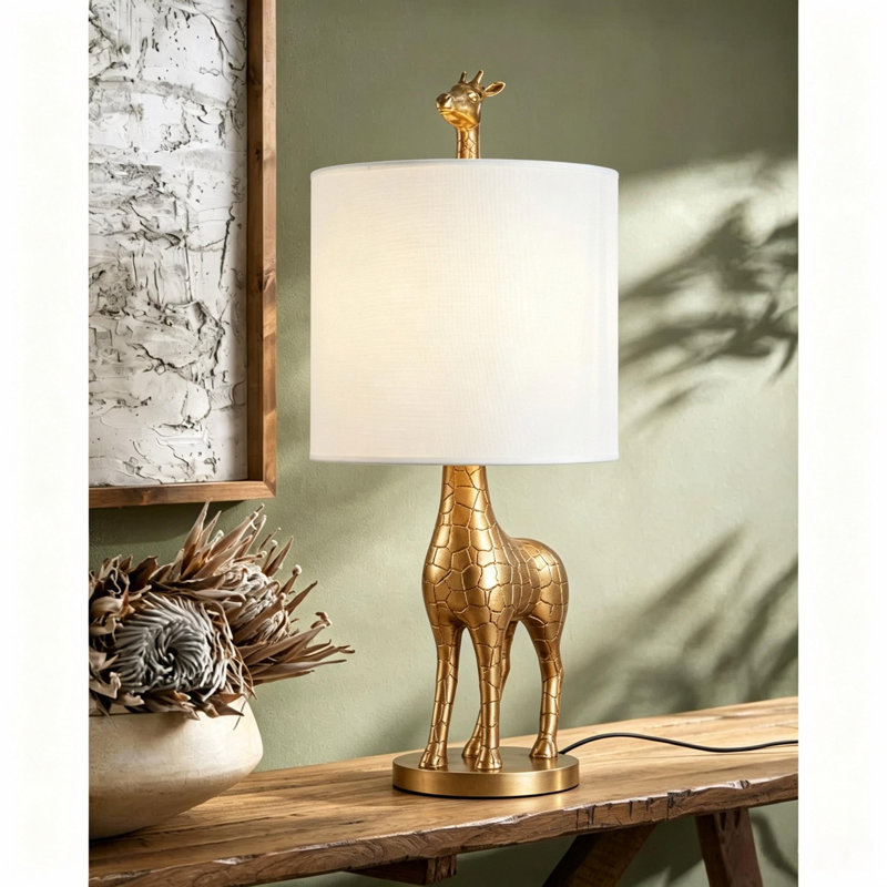 1 lampe de table girafe à 1 lumière