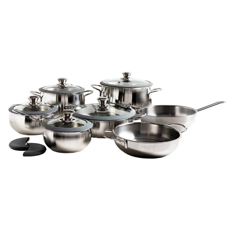 12 - Piece Stainless Steel Cookware Set