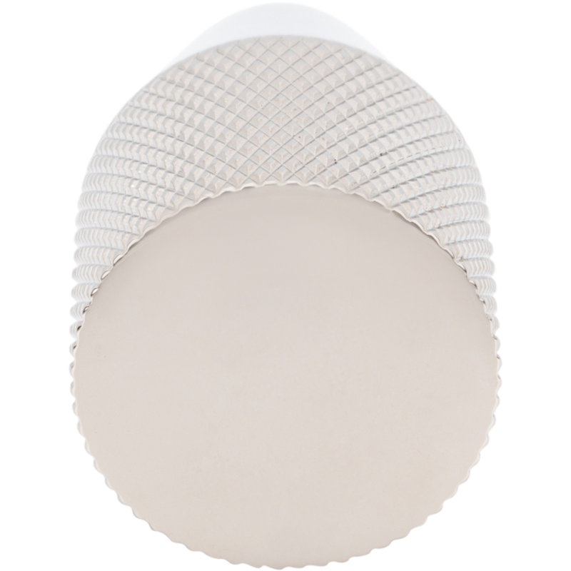 Beliza 13/16" Diameter Conical Knurled Knob, Polished Nickel