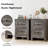 Nightstand With Charging Station, Farmhouse End Table-1597379607