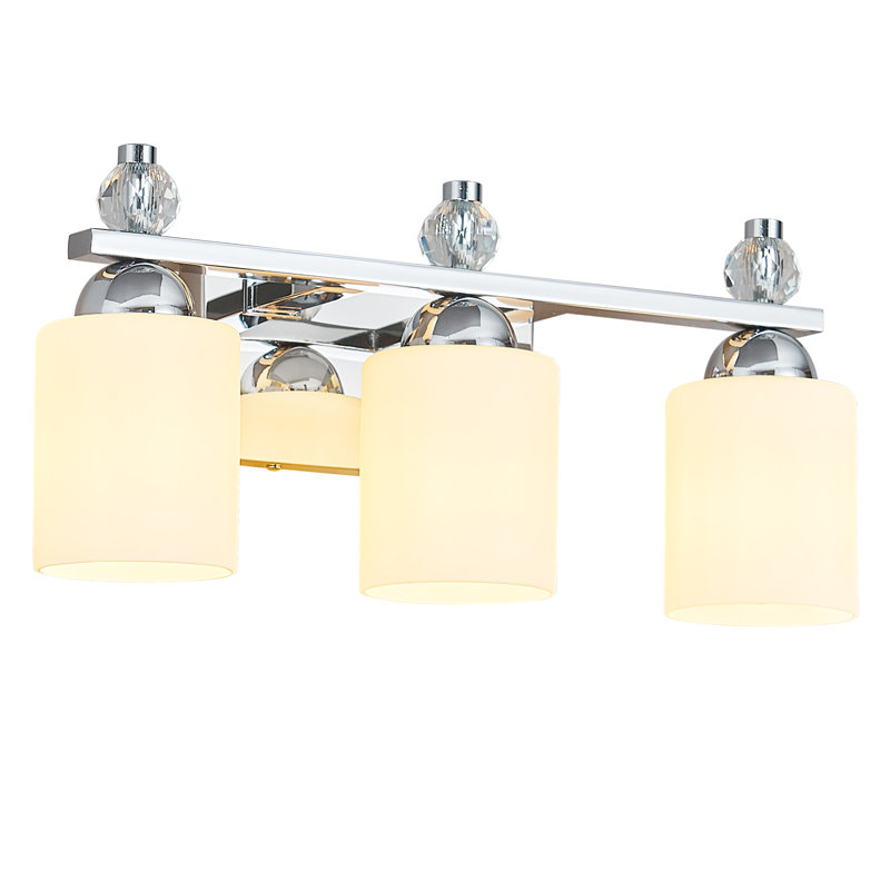 Mid Century  Vanity Light E26 Socket Glass Bathroom Vanity Light Fixtures Modern Vanity Lights for Bathroom Mirror Hallway