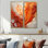 «Abstract Red Firestorm Symphony I - Large Drip», reproduction d'art sur toile