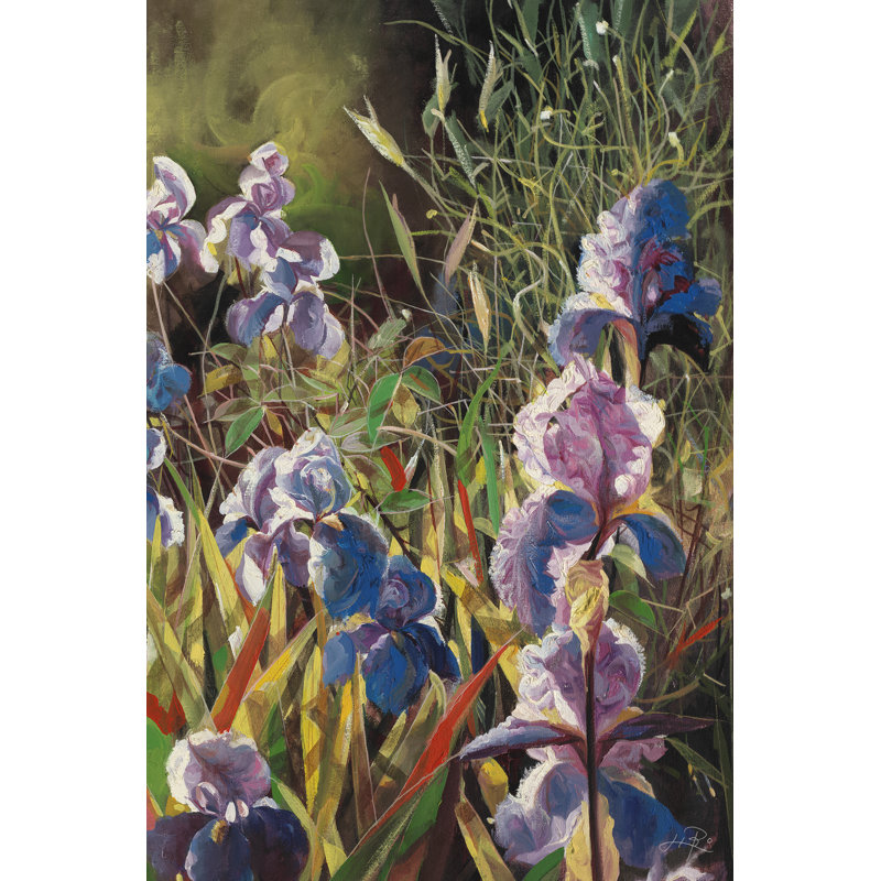 Iris Garden II, H 18 po x l 12 po x P 1,25 po