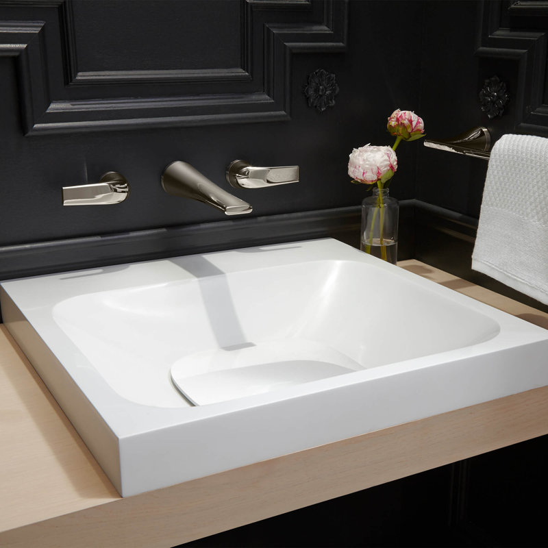 Modulus Wall Mounted Bathroom Faucet, Brushed Nickel