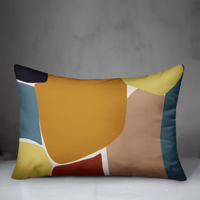  Indoor / Outdoor Abstract Lumbar Pillow