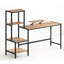 Bureau CPU avec support pour écran, bureau d'ordinateur, tablette réversible à 4 niveaux, bureau d'écriture industriel