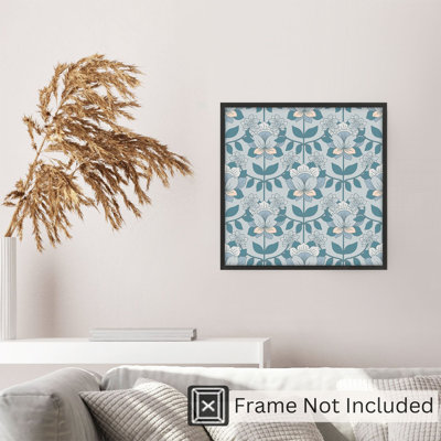Motif botanique floral bohémien sans cadre