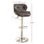 Ensemble de 2 chaises à hauteur de comptoir en simili cuir pour tabourets Modern Kitchen-2077559195