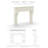 Chantel Cast Stone Mantel With Bullnose Hearth-103565036-107213768