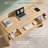 Maud 63" Modern Computer Desk with 2 Storage Drawers, Computer Writing Desk with Keyboard Tray & Power Outlet for Home Office-1827471088